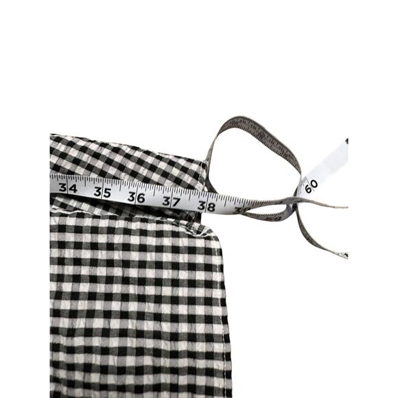 Free People Gingham Off Shoulder Maxi Dress Black Pink Blue Lara Maxi Size Small - Picture 6 of 7